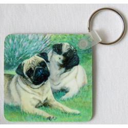 Pug 3 key ring - side 2